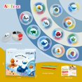 thumbnail image 2 of Kit de plastilina para modelar ARTPAR de secado al aire para niños con 12 animales marinos, 2 of 6