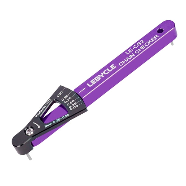 Sywqhk Lebycle MTB Cadena de bicicleta de carretera Indicador de desgaste Herramientas Indicador de cadenas (Púrpura) Sywqhk Alta Calidad