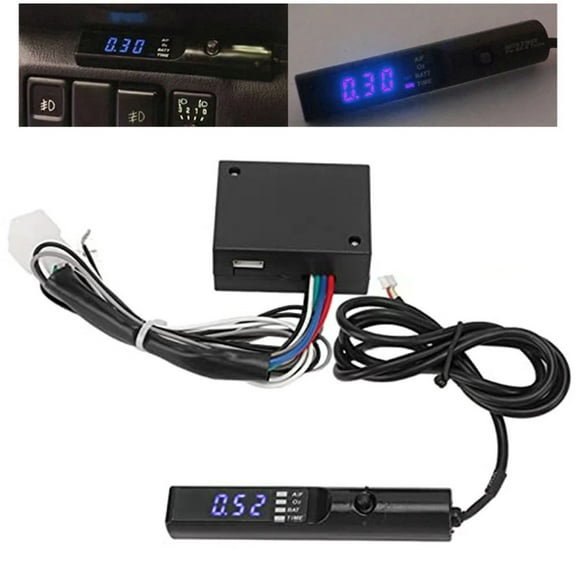 Car Apexi Turbo Timer 12V Flameout Delay Engine Start Timer With Led Digital Display Turbo Timer Shows Voltage And Air-Fuel Rati