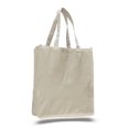 thumbnail image 1 of Eco-Friendly Canvas Shopper Tote Bag for Grocery Shopping, Beach, Yoga (Black), 1 of 1