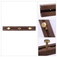 thumbnail image 3 of Unique Bargains Coat Rack Wall Mount Wood Coat Hook for Hanging with 3 Hooks Dark Brown, 3 of 7