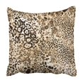 thumbnail image 1 of BOSDECO Leopard texture and flowers Pillowcase Throw Pillow Cover Case 18x18 inches, 1 of 2