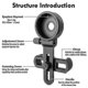 thumbnail image 3 of Universal Mobile Phone Adapter Bracket Clip Mount Soft Rubber Material, 3 of 3