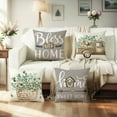 thumbnail image 2 of Throw Pillow Covers 20x20 Set of 4 Farmhouse Pillow Covers Grey Home Sweet Home Cushion Cases for Sofa Couch Living Room Outdoor Home Decor, 2 of 6