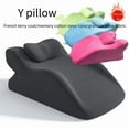 thumbnail image 3 of Yoneston Multifunctional Ergonomic Memory Foam Pillow with Leg & Lumbar Support Cushion, Removable Washable Cover, Blue, 3 of 6