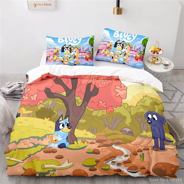 Housse de couette BLUEY + taie d'oreiller 45x110 | Leroy Merlin