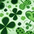 thumbnail image 6 of HAOXIT St Patricks Day Round Tablecloth  Checkered Buffalo Plaid Tablecloth Washable Polyester Shamrock Print Table Cloth Table Cover for Home Kitchen Dining Table Outdoor Party Patio 38-42, 6 of 8