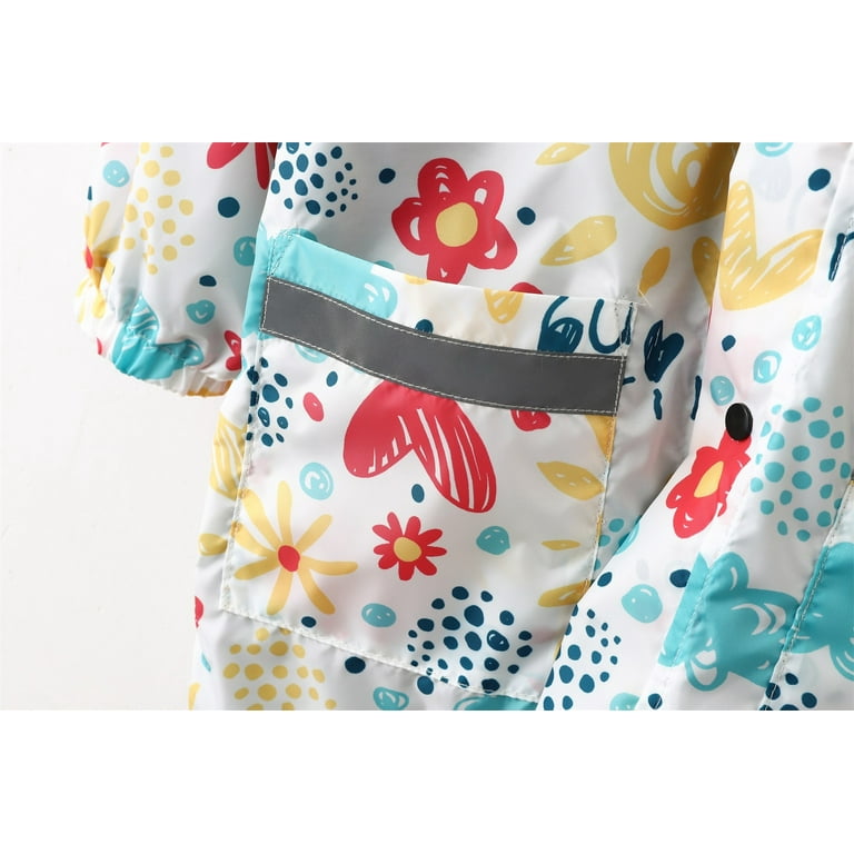 LUOGENLI Girls Raincoat Size 10 Children Kids Boys Girls Hooded