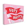 thumbnail image 3 of Very Merry Bold Holiday Flags Holiday Graphic Art Gallery Wrapped Canvas Print Wall Art, 3 of 7