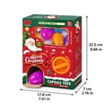 LUZBLSM Christmas Kids Gachapon Machine Capsule Ball Toy, Plastic ...
