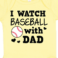 thumbnail image 4 of Inktastic I Watch Baseball with My Dad Boys or Girls Baby Bodysuit, 4 of 5