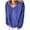 Blue, variant on tarylea Oversized Tops for Women Fuzzy V Neck Tops Long Sleeve Solid Color Pullover Loose Comfy Homewear Casual Wear