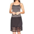 thumbnail image 2 of Half Slips for Women Waist Slip Petticoat Underskirt 24 Inch Long Lace Trim Dress Extender, 2 of 4