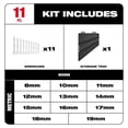 thumbnail image 3 of Milwaukee 48-22-9511 11pc Metric Combination Wrench Set, 3 of 4