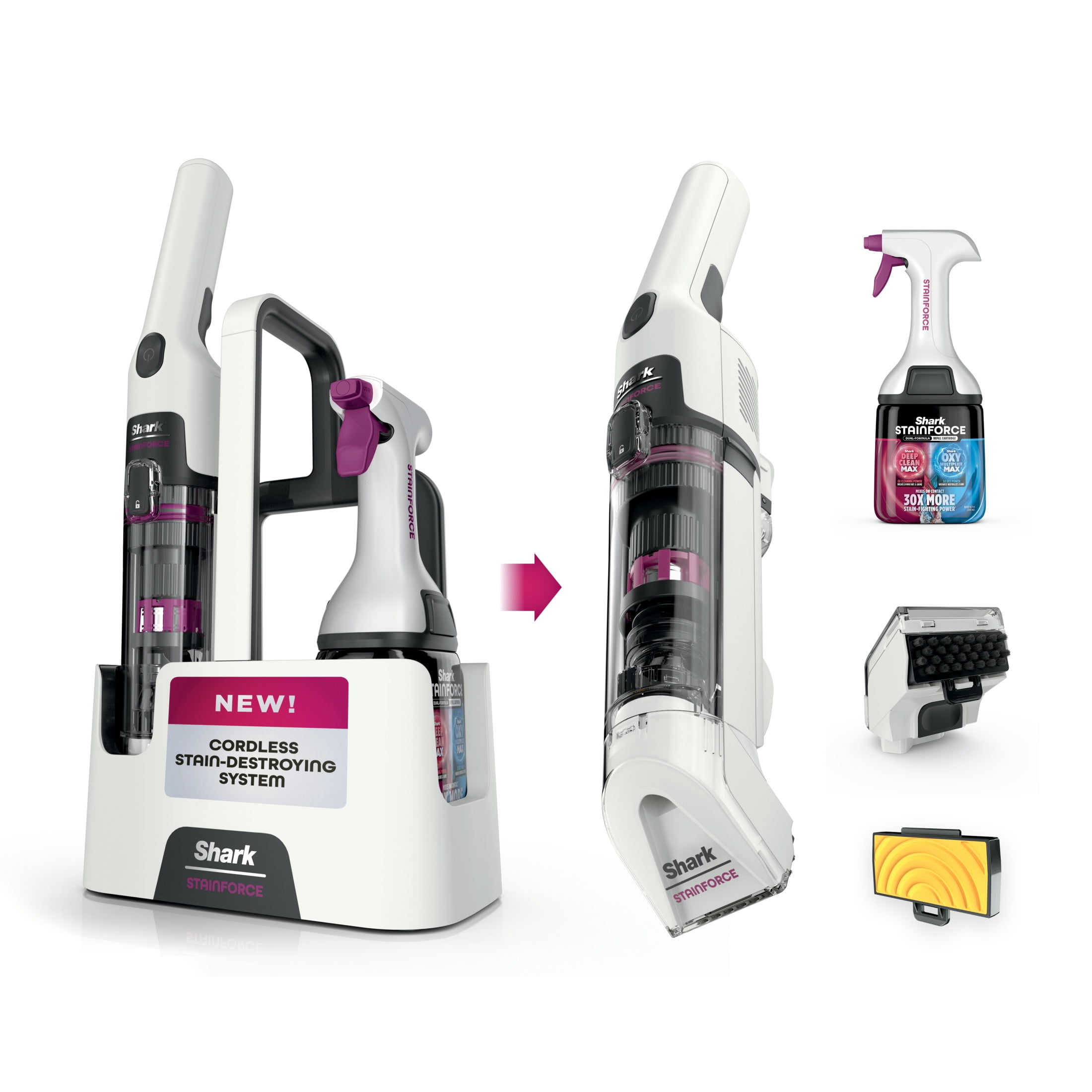 Shark StainForce Cordless Spot, Stain, & Odor Portable Cleaning