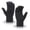 Black, variant on Unisex Waffle Weave Knit Touch Gloves, Elastic Rib Cuff Warm Accessory For Cold Season Daily Outdoor Commutes Coffee