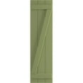 thumbnail image 5 of Ekena Millwork 16 1/8"W x 26"H True Fit PVC Three Board Joined Board-n-Batten Shutters w/Z-Bar, Moss Green (Per Pair - Hardware Not Included), 5 of 8