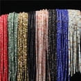 thumbnail image 2 of Cuentas espaciadoras de piedra natural, cuentas redondas planas multicolores, cuentas de cuarzo y jade, cuentas sueltas, abalorios para hacer joyas, pulseras DIY, 2 of 5