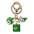 thumbnail image 2 of Metal Football Souvenir Keychain, Sports Fan Pendant With Intricate Design, for Car Ornament and Daily Use, B, 2 of 5