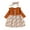 Brown, variant on XEGLSBU Dresses for Girls 10-12 Short Sleeve Toddler Kid Baby Girls Ribbed Ruffled Splice Floral Leopard Party Princess Dress Dresses for Girls 5-6 Elegant Brown Size 3-4 Years