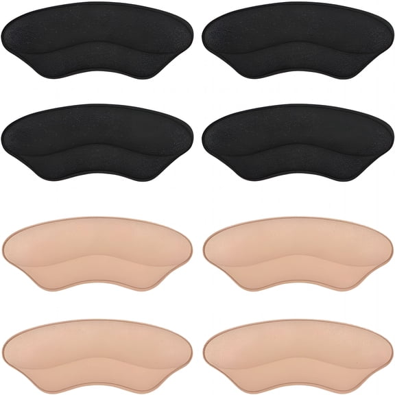 XIRQI Foam Heel Pads for Shoe That Are Too Big Inserts Grips,Back of Heel Cushions Protectors Liner Slip Pads,Blisters,Filler for Loose Shoe(Multicolor)