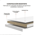 thumbnail image 5 of Mesa Centro Minimalista Madera Lateral Doble Repisa 40cm Malubero Blanco, 5 of 5