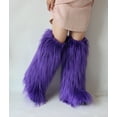 thumbnail image 2 of Gegefur Women's Furry Fluffy Boot Faux Fur Long Snow Boot Knee High Boots Warm Comfortable Outdoor Flat Shoes, 2 of 5