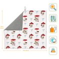 thumbnail image 2 of Goofa Dish Drying Mat Super Absorbent Drying Mat Large Dish Drying Mats for Kitchen Counter Easy Clean Dish Mat Kitchen Drying Mat 16" x 18" ( Different Mushrooms ), 2 of 6