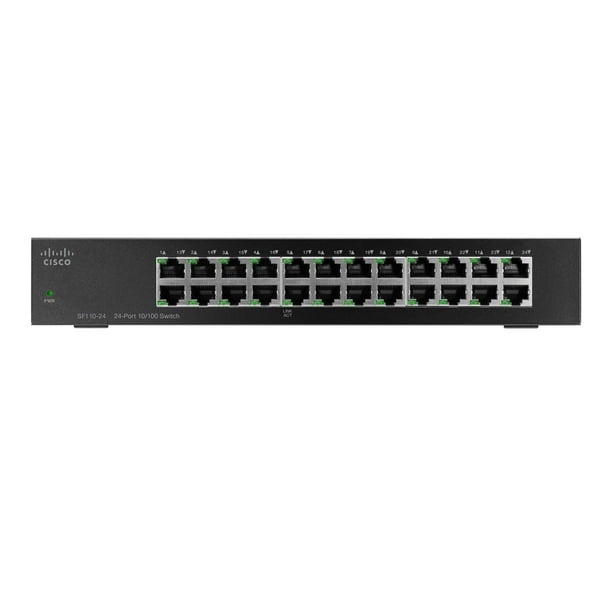 Cisco Small Business SF110-24 - Commutateur - Non Géré - 24 x 10/100 - Bureau, Montage en Rack