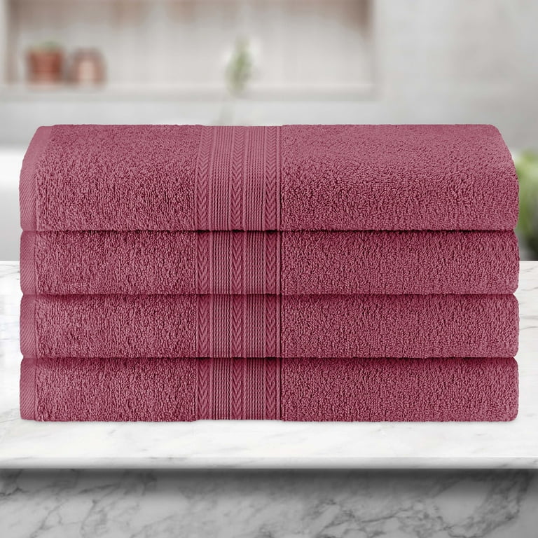 Aoibox 4-Piece Set Premium Quality Bath Towels for Bathroom, Quick