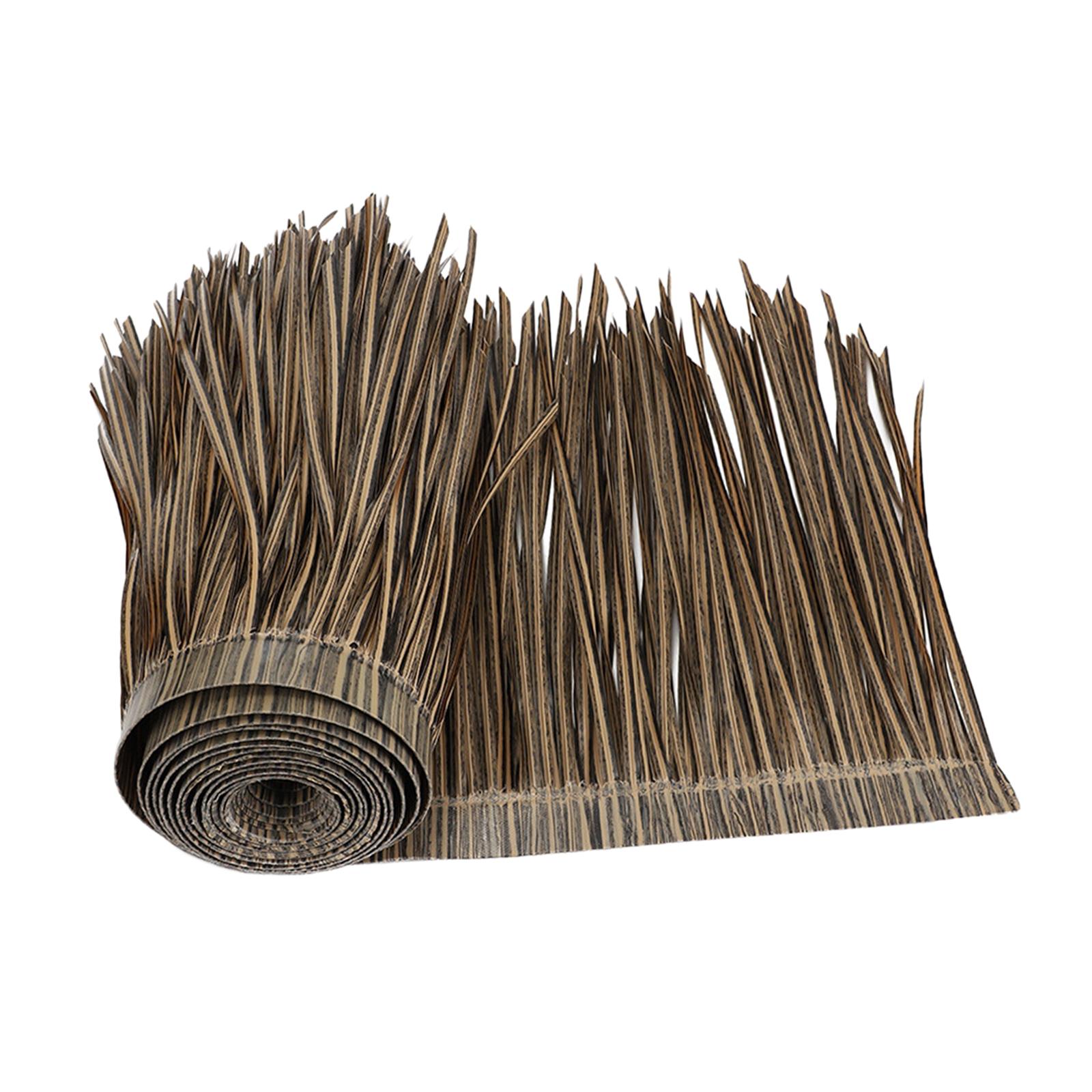  1.64x13.12ft Raffia Grass Thatch Roofing Blind Grass, Natural  Thatch Decorations Cover Simulation Thatch, Duck Boat Blinds Thatched Tiles  Palm Thatch Rolls Straw Roof, for Umbrella Covers Mini Bar ( S 