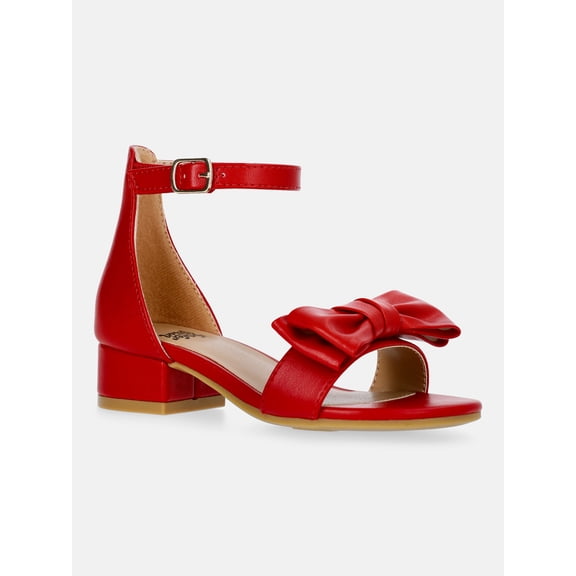 Wonder Nation Toddler Girls Dress Heels with Front Bow