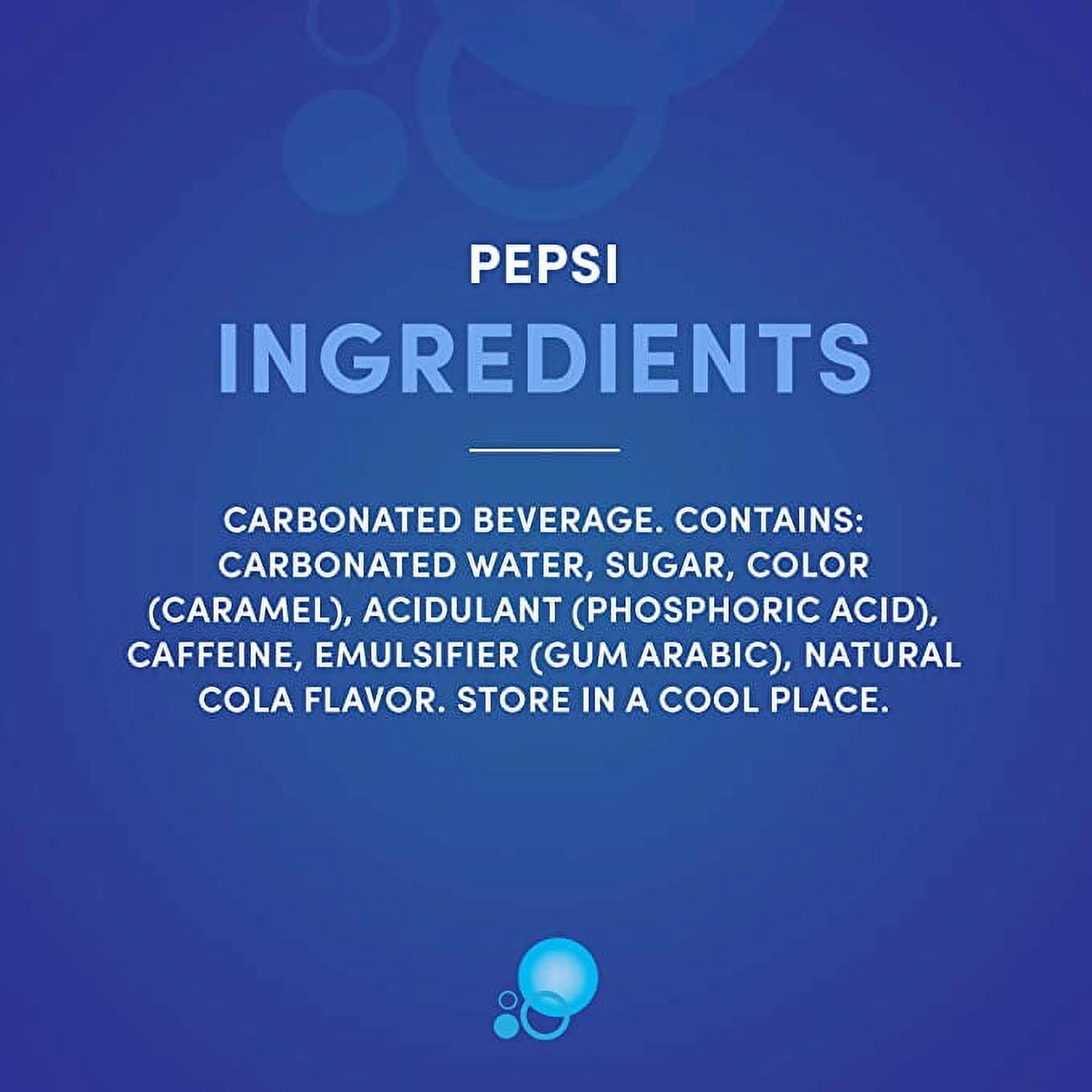 Pepsi Cola, Mini Can, 8fl oz,18pk, Soft Drink, Allergens Free