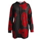 thumbnail image 5 of Moda Mujer O-cuello Manga larga Camiseta Estampado Blusa con capucha Bolsillos Tops Fridja ghj987+6180, 5 of 6