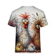 thumbnail image 4 of TrendOFT Shirts for Men Graphic Tees Fashion Trend Fried Chicken Graphic Printed Short Sleeve Crew Neck Oversized Breathable Daily Casual Outdoor Tops Men's T-Shirts Light Gray L, 4 of 6