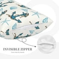 thumbnail image 3 of Daiia Anchors And Shells Bedding Waterproof Pillow Protector Zippered Queen – Bed Bug Proof Pillow Encasement-14"x20", 3 of 6