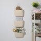 thumbnail image 1 of unbranded Organizador De Pared Beige Con Canastas Colgantes Tejidas Para Espacios Pequeños, 1 of 8