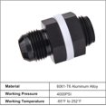 thumbnail image 3 of GFDYREE Male 10AN Bulkhead Fuel Cell Fitting Adapter Aluminum Straight 2PCS, 3 of 5