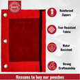 thumbnail image 2 of Schoolio Red Pencil Case for Kids Zipper Pencil Pouch for 3 Ring Binder, 2 of 6