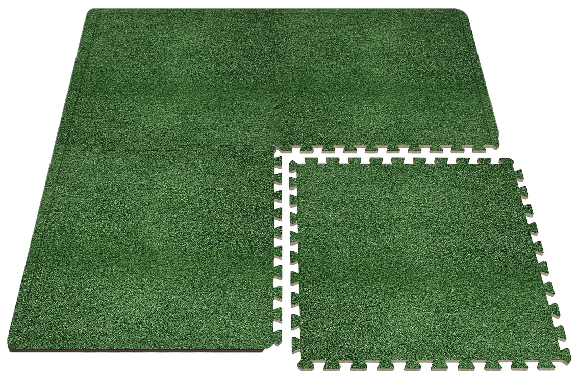 Sorbus Grass Mat Interlocking Floor Tiles Soft Artificial Grass