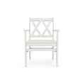 thumbnail image 6 of POLYWOOD® Canyon 3-Piece Farmhouse Dining Set in White, 6 of 7