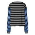 thumbnail image 5 of Ayfxijin Long Sleeve Shirts for Women,Women's Long Sleeved Top Striped T-shirt Loose T-shirt Round Neck Top/shirt, 5 of 5