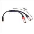 thumbnail image 4 of 2X Conector Hembra Estéreo de 3,5 mm una Doble XLR Conector Macho de 3 Pines Divisor en y Cable de Audio Auxiliar OFC Cable de Micrófono y de 3,5 mm una XLR de 3 Pines, 4 of 8