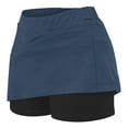 thumbnail image 5 of uublik A Line Skirts Girls Navy Tennis Skirts Golf Skort Athletic Dance Running School Sport Skirts with Shorts Size 2T-12, 5 of 5