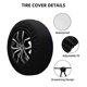 thumbnail image 2 of Fotbe Purple Starry Sky Antelope Funda de Llanta de Repuesto con Estampado, Engrosada, Ajuste Universal para Jeep, Remolque, RV, SUV, Camión-14 inch, 2 of 6