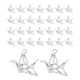 thumbnail image 2 of 30x dijes de grullas de Origami, dijes de grullas de papel para mujeres, colgantes de joyería de aleación de Zinc para llaveros, decoraciones hechas a Plata Macarena colgantes de encantos, 2 of 5