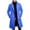 Blue, variant on Long Trench Coat Mens Slim Fit Notched Lapel Single Breasted Pea Coat with Pocket Mid Length Winter Overcoat (XL, White)