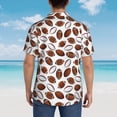 thumbnail image 6 of Haiem Football Printed Hawaiian Shirt for Men - Men’s Casual Beach Summer Shirts - Stretch Fabric with Modern Fit-Medium, 6 of 9