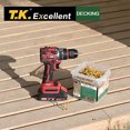 thumbnail image 4 of T.K.Excellent Deck Screws Rust Resistant Wood Screws 2-1/2 inch Tan Exterior Steel Fasteners 395 Pcs, 4 of 9