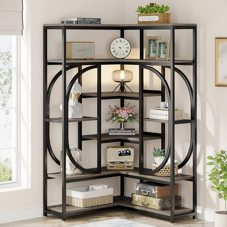 Corner 2024 bookshelf gray